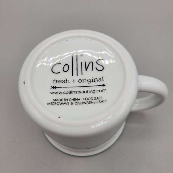 Head Witch Ceramic Mug Halloween Collins Fresh and Original White Black Cup - Picture 6 of 8